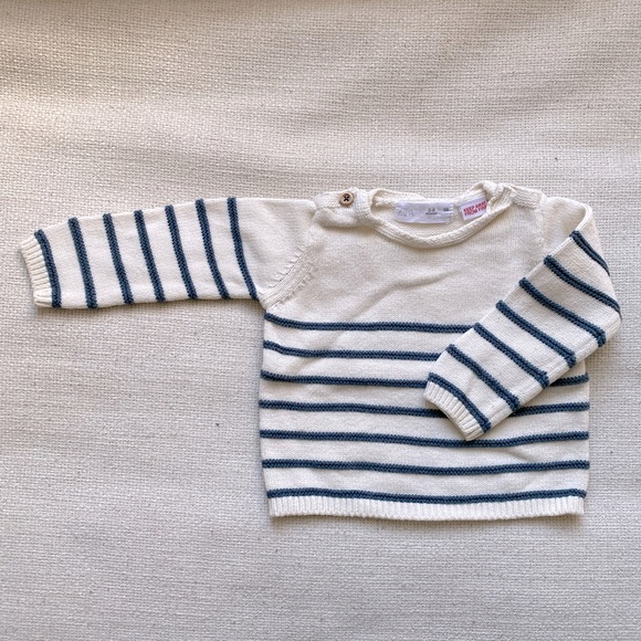Zara Other - Zara cotton striped sweater, sz 3-6 months